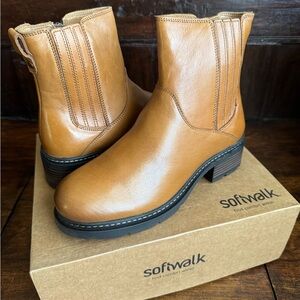 Softwalk wide leather booties